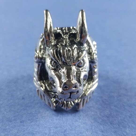 👑💀 Egyptian Pharaoh Gothic Skull Ring – Size 10 - Picture 3 of 4